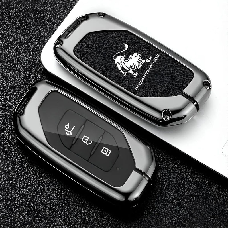 Funda protectora color negro para llave de Forthing T5 EVO. Cover negro para control remoto de vehículo.
