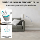 Enchufe regleta extensible de 43 a 68 cm. Con puerto USB y Tipo-C