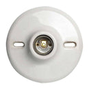 Socate De Porcelana Para Bombillo E-27. Socket De Aluminio. Diámetro De 4 1/2. 125 Volt. 60 Hz.