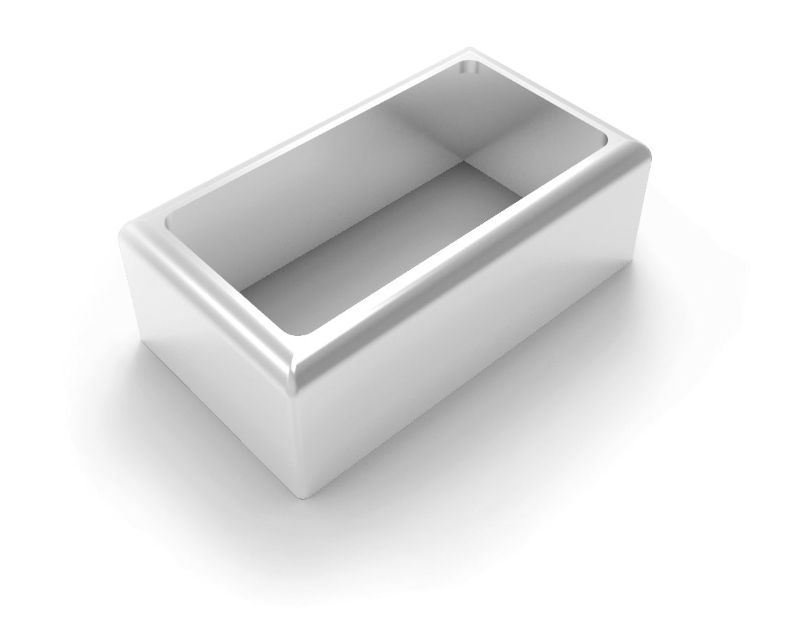 Covertor de base de poste. Blanco.