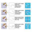 Grapas de acero inoxidables para soldadura de plástico, 600 unidades