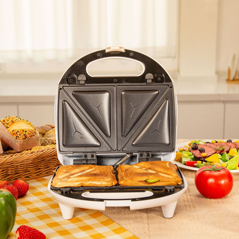 Sandwichera, waflera y grill 3 en 1 de 800W 110V Con moldes cambiables (1 plancha para 3 usos)