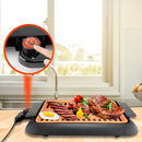 Parilla eléctrica, 1000W, 120V/60Hz, L 380× A 250mm, Cable de 0.75m