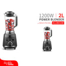 Licuadora de poder 1200W Con pulso. Taza de material de material ultra resistente