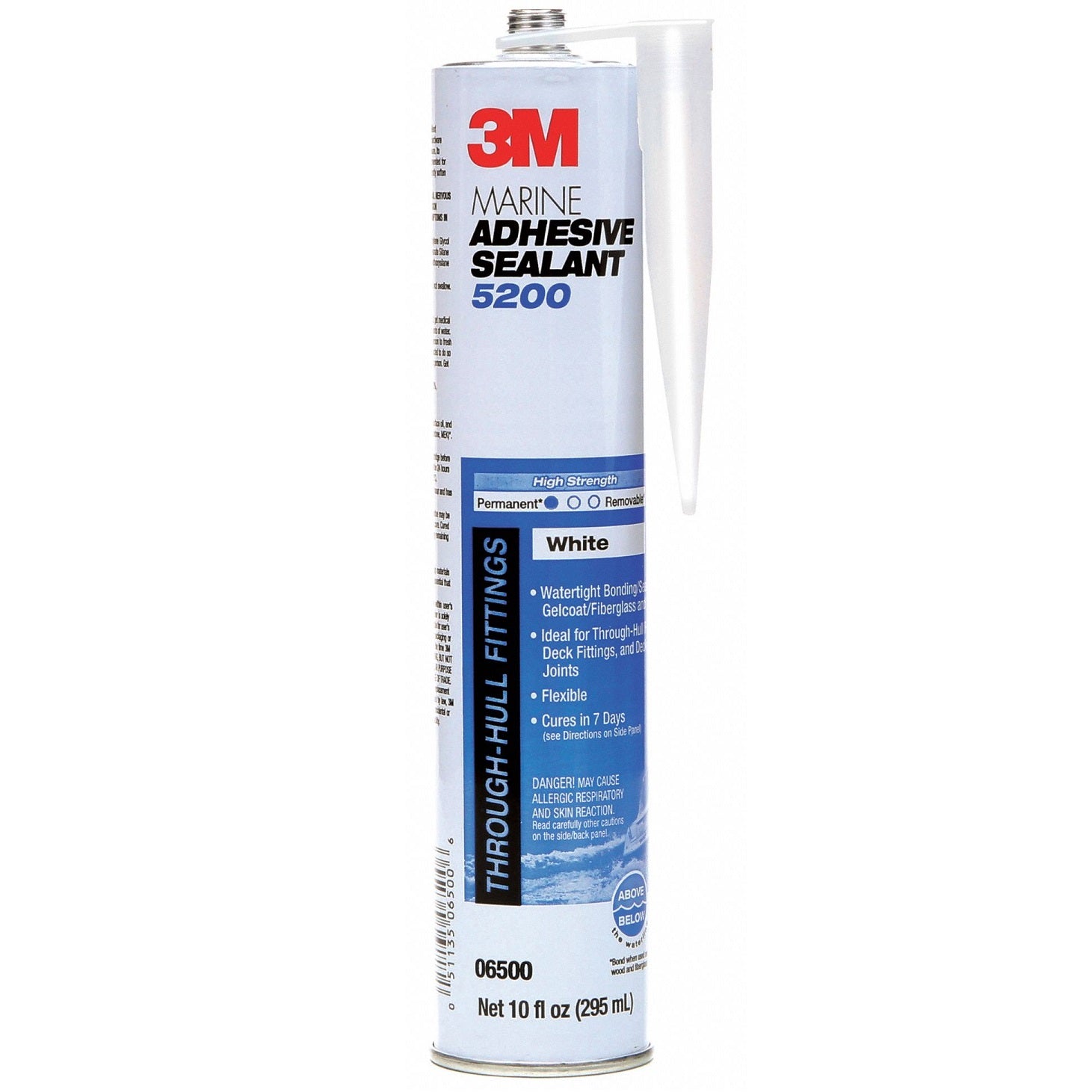 Sellador adhesivo marino 3M. Color blanco 10 Oz.