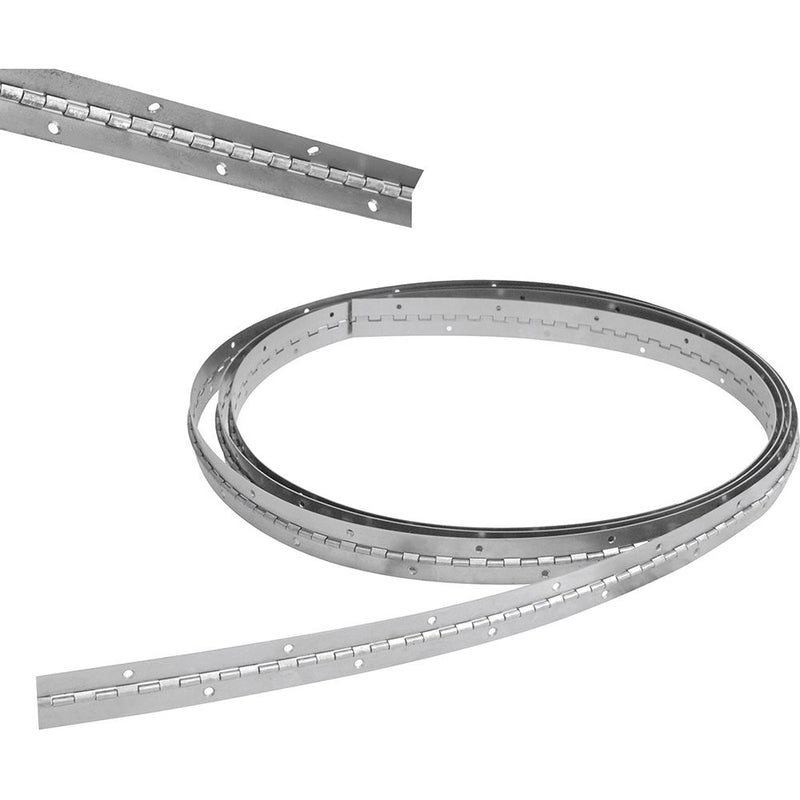Bisagra de piano de 1 1/4" x 1 m con orificios Lock