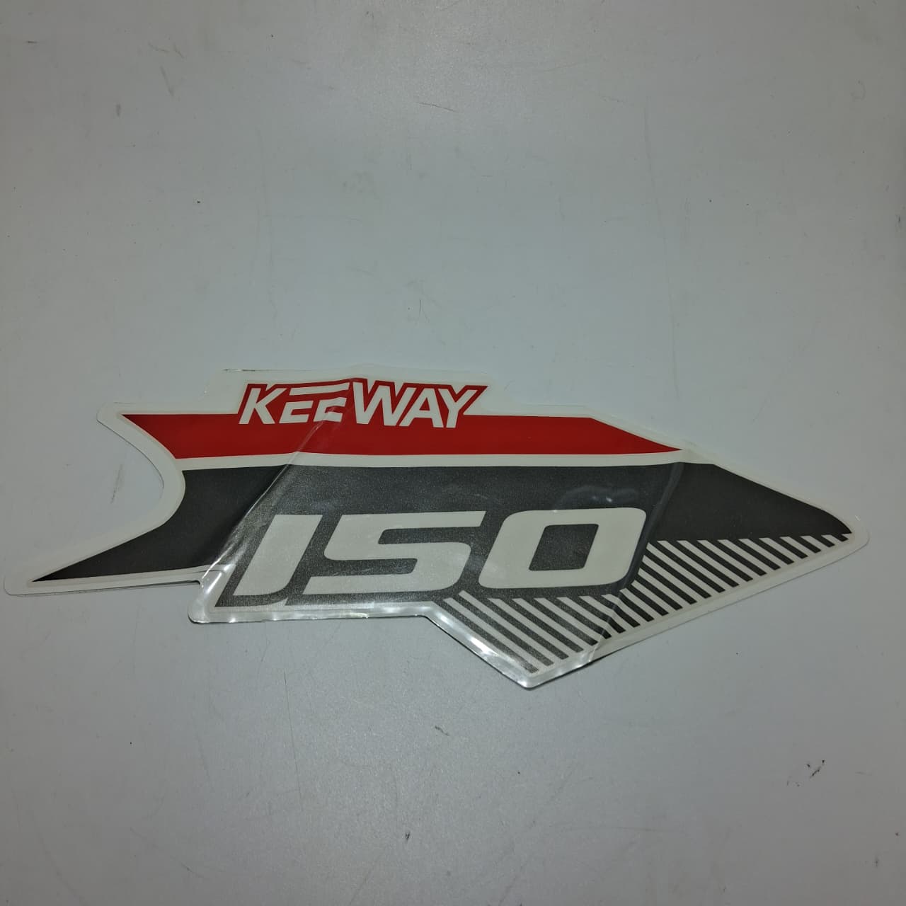 Calcomania izquierda lateral blanca (RKG150)