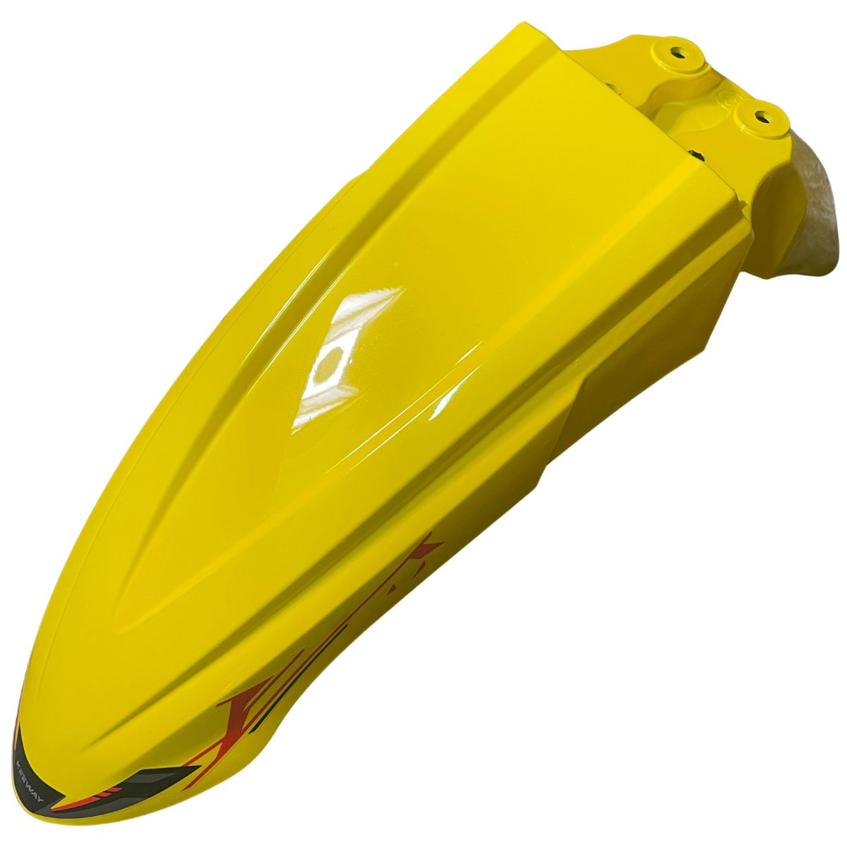 Guardabarros delantero amarillo con calcomanias (TX200)