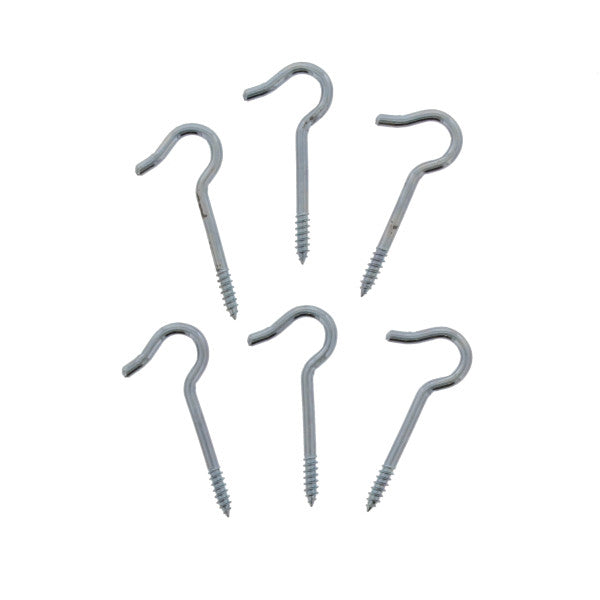 (6 Unidades) Ganchos para techo #12 de 1-11/16" galvanizados