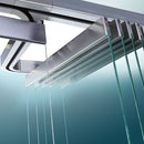 Zocalo sist 8900K con 2 rodajas sup. inox304macizo. 1mt(recortable). No requiere saques. Satinado