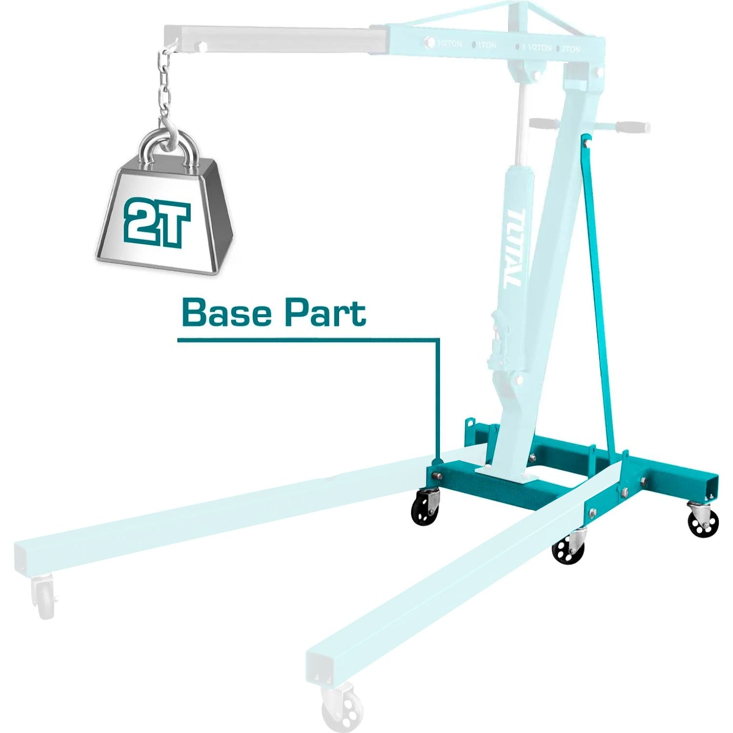 Base para Grúa de motor 2TON. Parte 1 de 2