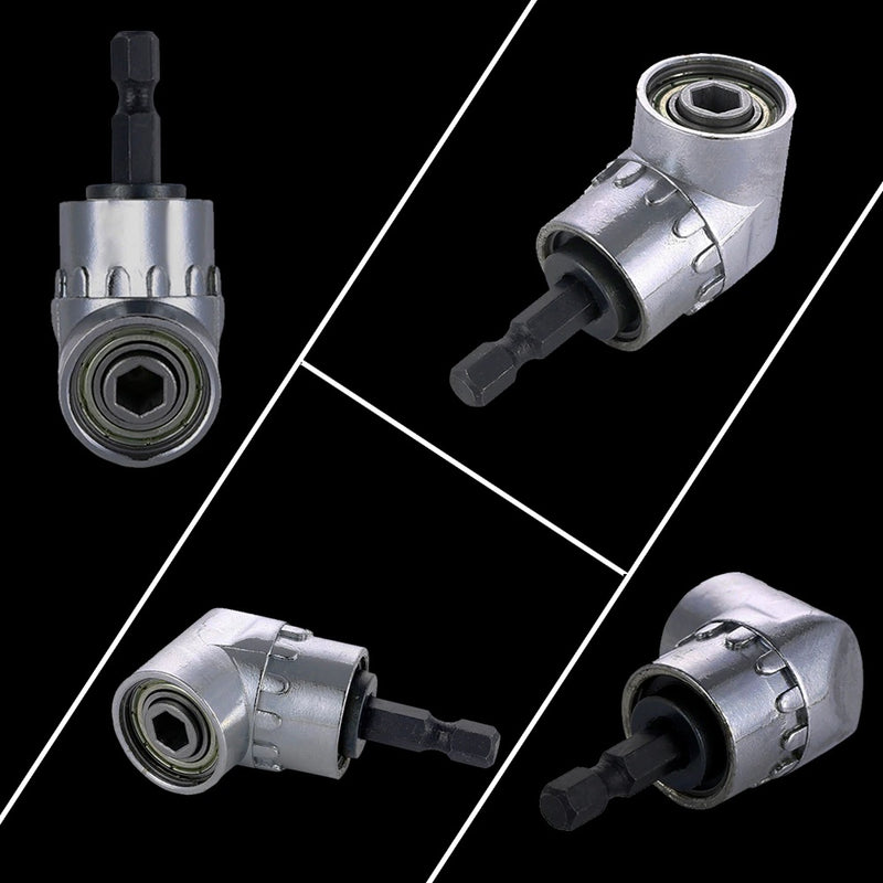 Adaptador de punta para taladro de ¼” en ángulo recto de 105°