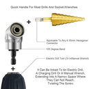 Adaptador de punta para taladro de ¼” en ángulo recto de 105°