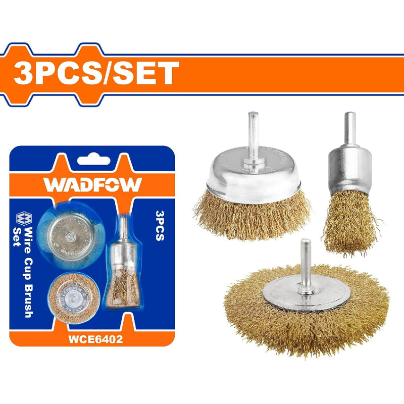 Cepillos de alambre 3 piezas. Incluye: Circular 2", taza 2" y final 1".