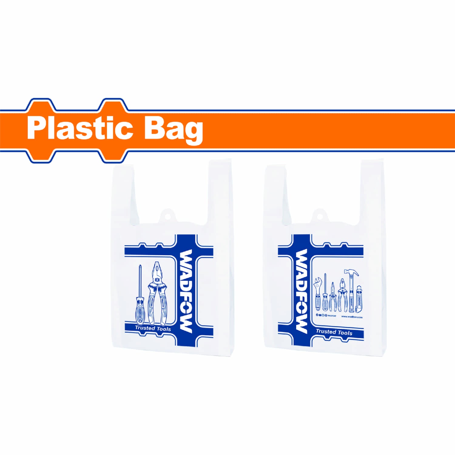 Bolsa plástica wadfow . Tamaño: 35x60cm. Espesor:0.03mm. HDPE