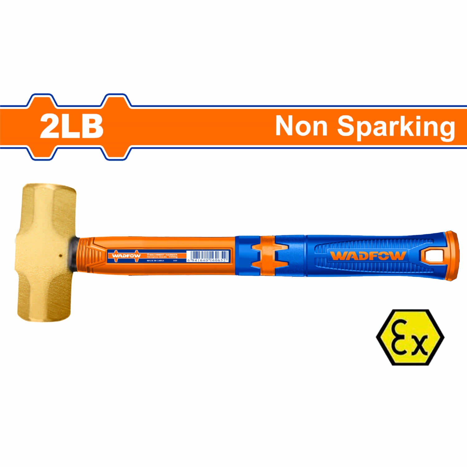 Martillo demoledor Antichispa 2Lbs. Mango fibra de vidrio.