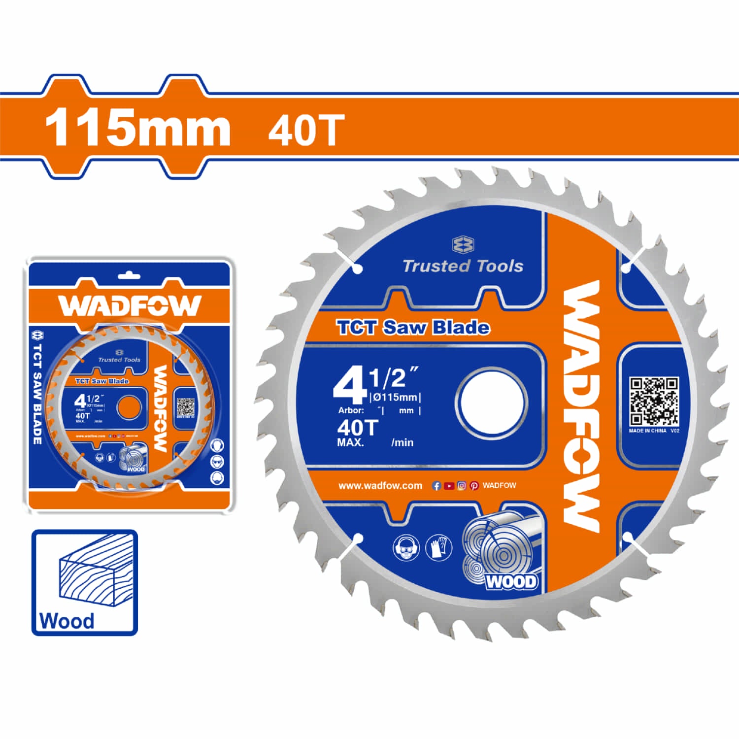 Disco De Corte Sierra TCT 4-1/2" 40T Anillo Reductor 16mm Corte De Madera. Ideal Sierra Circular.