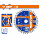 Disco De Corte Sierra TCT 4-1/2" 40T Anillo Reductor 16mm Corte De Madera. Ideal Sierra Circular.