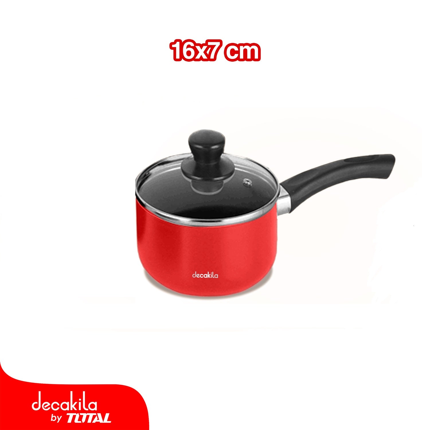 Olla con Tapa doble revestimiento antiadherente.Aluminio. 2.0mm 16 x 7 cm