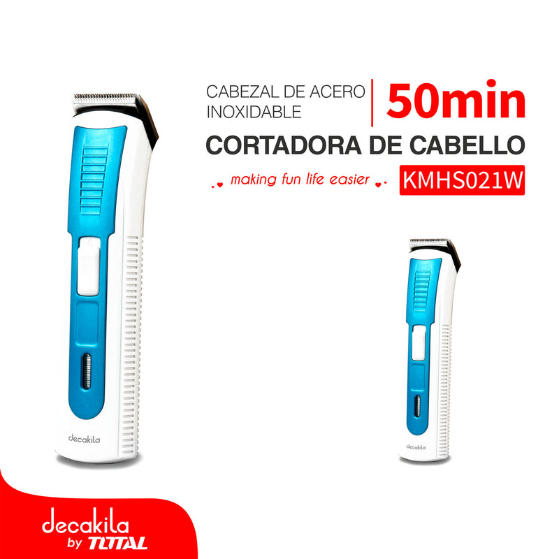 Cortadora de Cabello Eléctrica. 50 mins de trabajo. Incluye 3 peines.