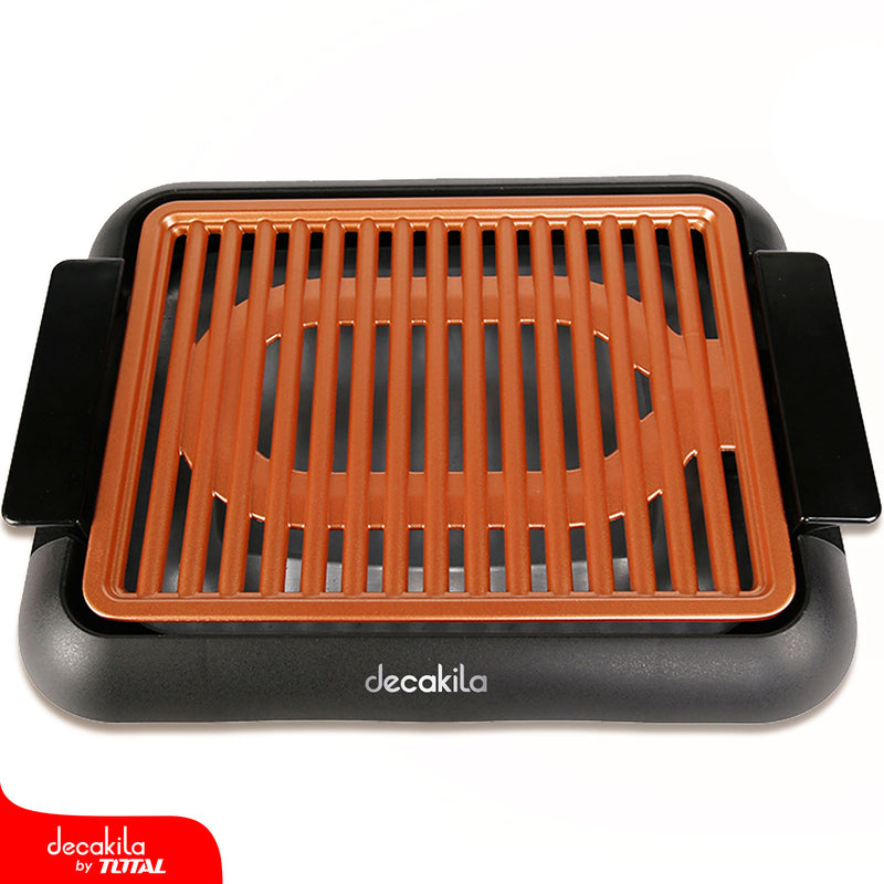 Parilla eléctrica, 1000W, 120V/60Hz, L 380× A 250mm, Cable de 0.75m