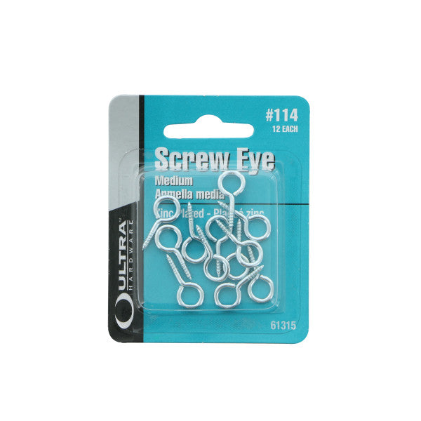 (12 Unidades) Tornillos de ojo