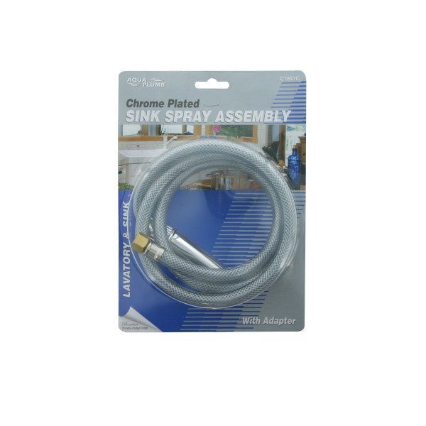 Grifo cromado de mano con manguera de 48" para fregadero