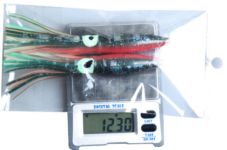 Señuelo tipo pulpo de goma 11cm 2 Uds.