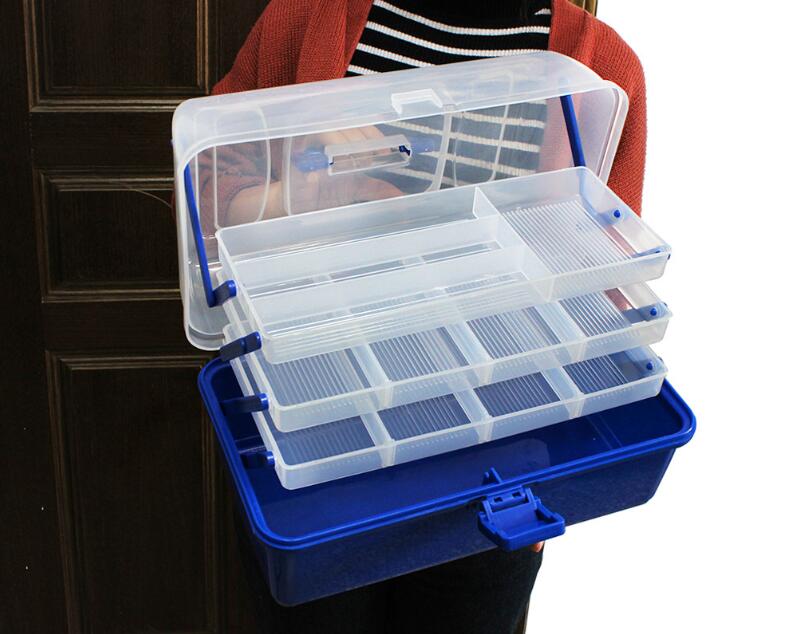 Caja económica de 4 niveles para accesorios de pesca