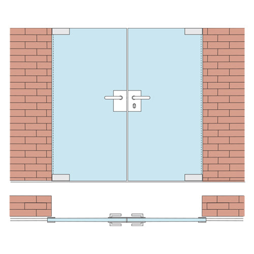 Cerradura cuadrada alta calidad, manija, pistillo a 45, seguro 5 llaves Inox 304 Brill Vid. 10-12mm