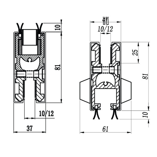 Zocalo sup puerta.80mm inox304macizo 1mt recortable No req saques P/8-10-12mm Sat