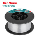 Rollo alambre de Soldadura MIG sin GAS  0.8mm soldar en acero al carbón. Modelo: E71T-GS Arco estable. Gasless para  TMGT1601, UTMGT1601 y TFC1301