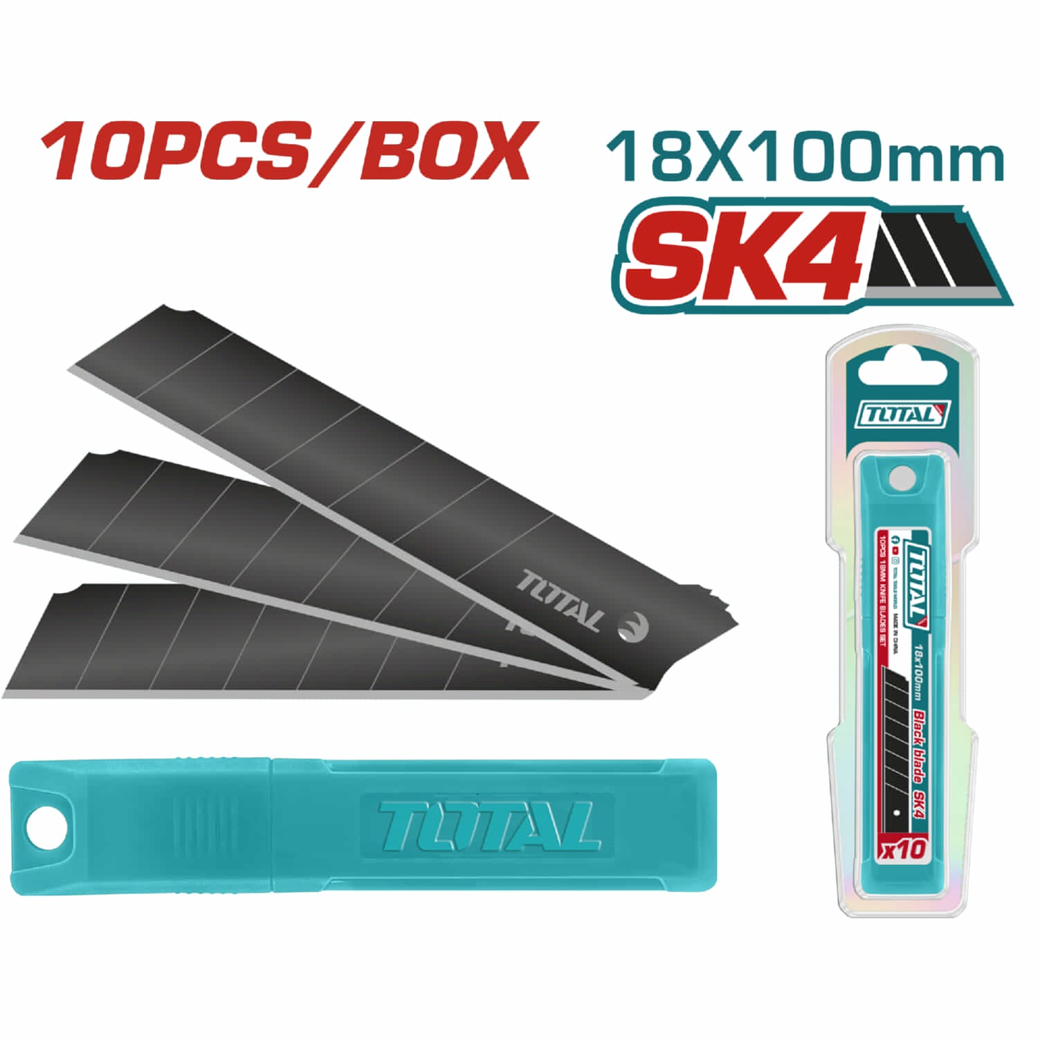 Cuchillas de repuestos Exacto 18x100mm SK4 Compatible con THT511816 ,THT511826, THT511836 , TG5121806 Set de 10 piezas