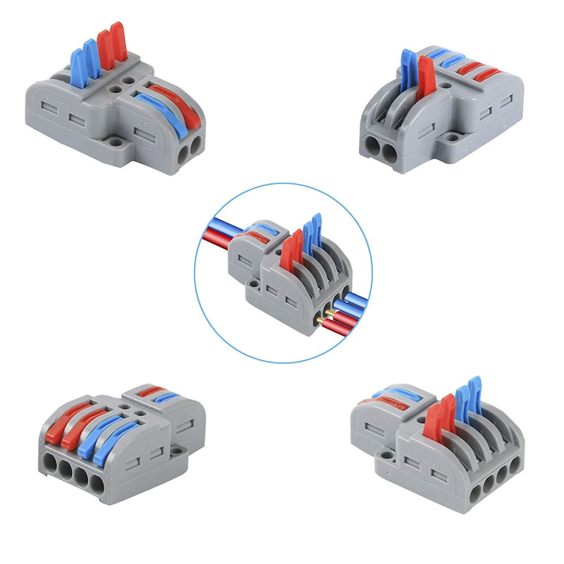 Conectores eléctricos de empalme rápido. Tipo T. (10 Pzas)