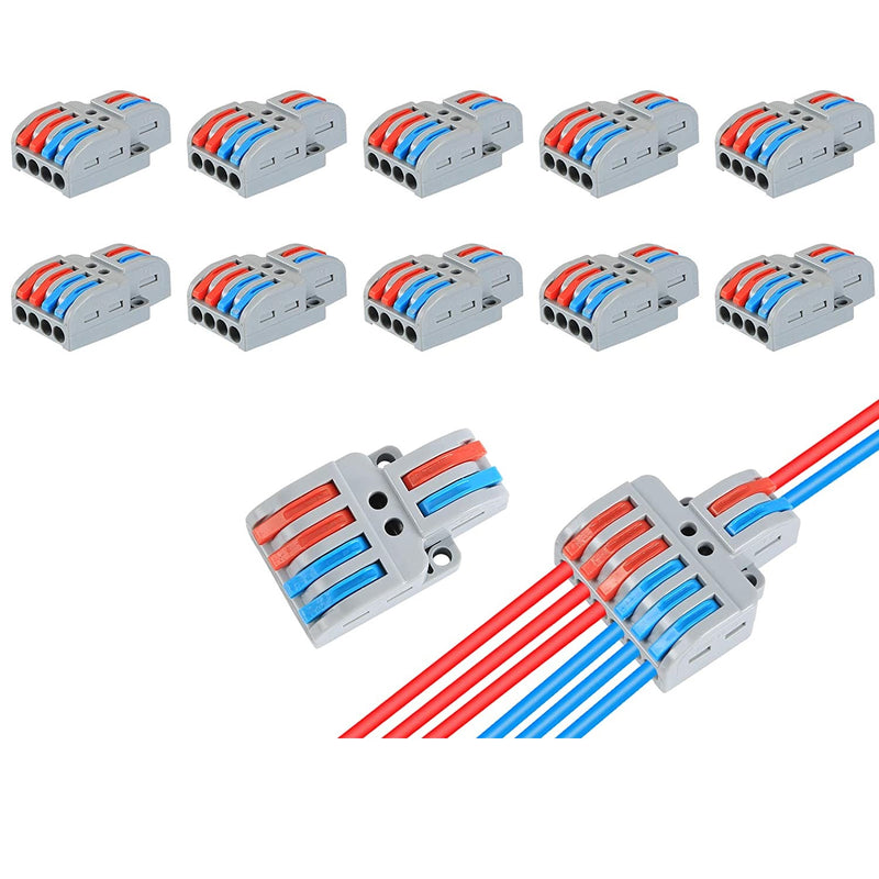 Conectores eléctricos de empalme rápido. Tipo T. (10 Pzas)