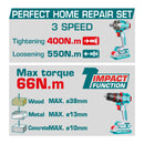 Combo Total 20V Taladro Impacto y Llave de Impacto 20V Inalámbricas Poderosas Y Potentes Con Batería Y Cargador. COMBOS POCAS UNIDADES