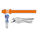 Alicate de Presión Plano para Hojalatería 10" Rango de apertura: 0-20mm HRC40º-HRC50º Pinza