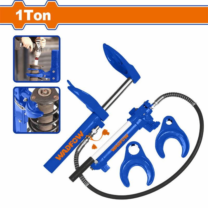 Compresor de amotiguador Hidráulico 1 Ton. Mov. del pistón: 150mm. Long. de trabajo: 290mm. Resortes