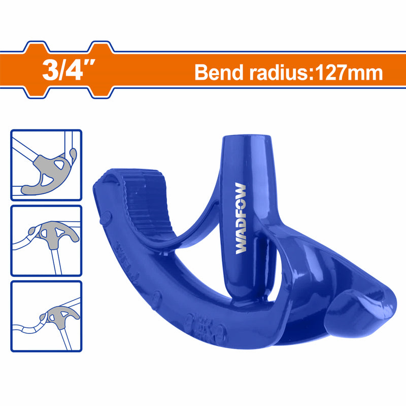 Doblador de Tubos. Diámetro de tubería flexible: Φ3/4' (19mm) Material: Hierro fundido nodular