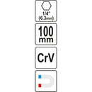 Soporte puntas 1/4 hexagonal liberación rápida magnética de destornillador extensión taladro