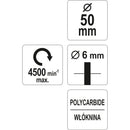 Rueda Nylon negra abrasiva cepillo circular para taladro 2" elimina óxido, pintura