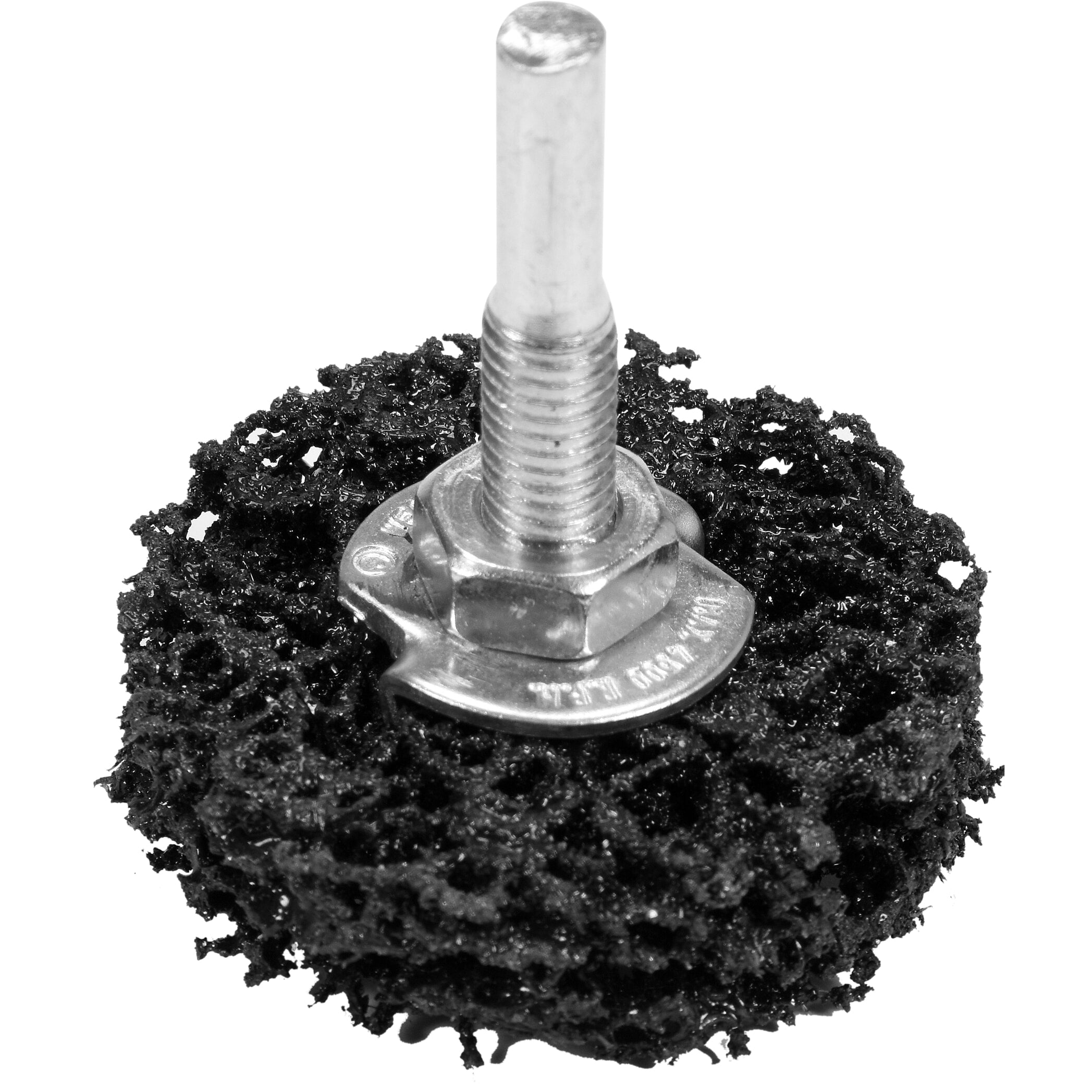 Rueda Nylon negra abrasiva cepillo circular para taladro 2" elimina óxido, pintura