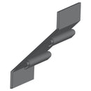 Lama de Louver en foma de Z 50MM. Espesor 1.3 mm. Largo 5.85 mts. Acabado Anodizado Silver