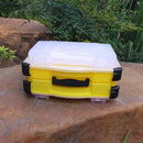 Caja doble compartimiento para señuelos pesca