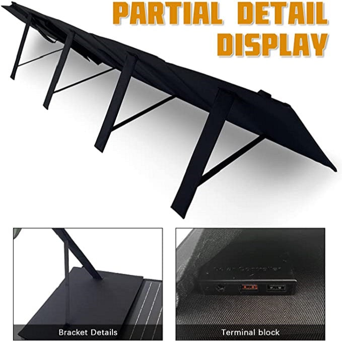Panel solar generador de energia portatil de 100W y 18V
