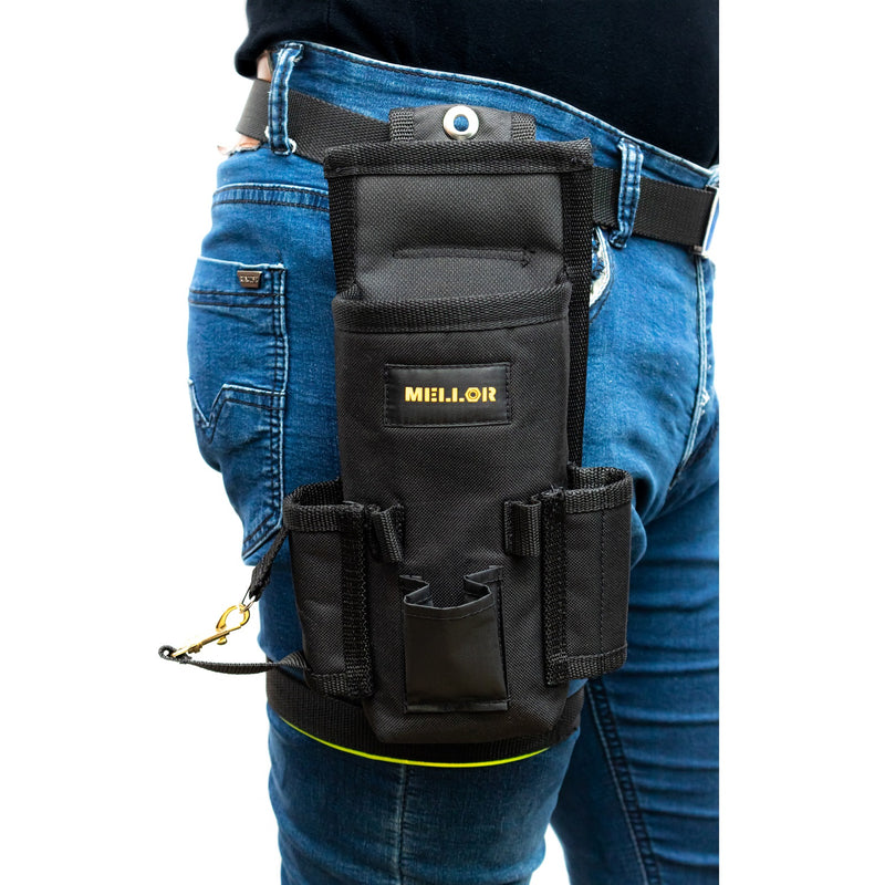 Bolsa para herramientas color negro con cinturón. Ideal Para Cilindros De Gas MAPP