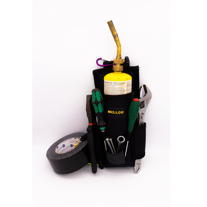 Bolsa para herramientas color negro con cinturón. Ideal Para Cilindros De Gas MAPP