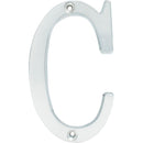 Letra C slim 4" cromo satinado Lock