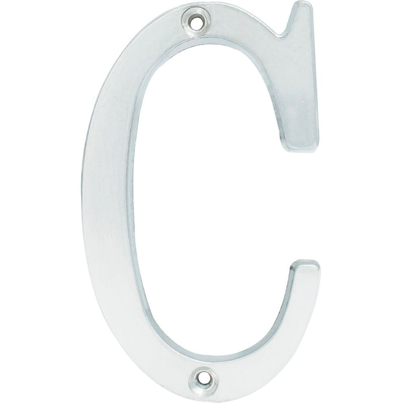 Letra C slim 4" cromo satinado Lock
