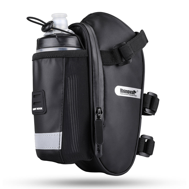Bolso para Asiento de Bicicleta con porta termo negro Rhinowalk